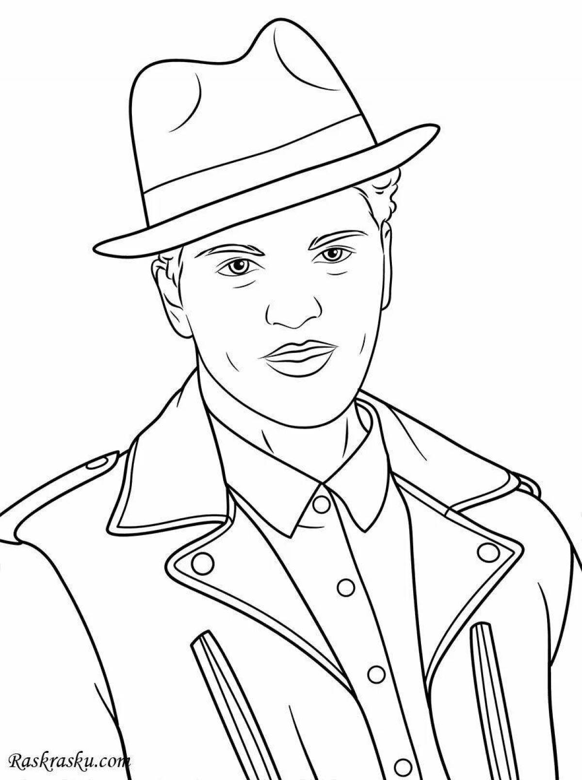 Cute william bruno coloring book