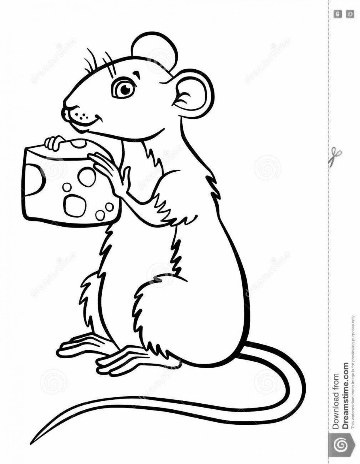 Crop coloring exquisite mouse