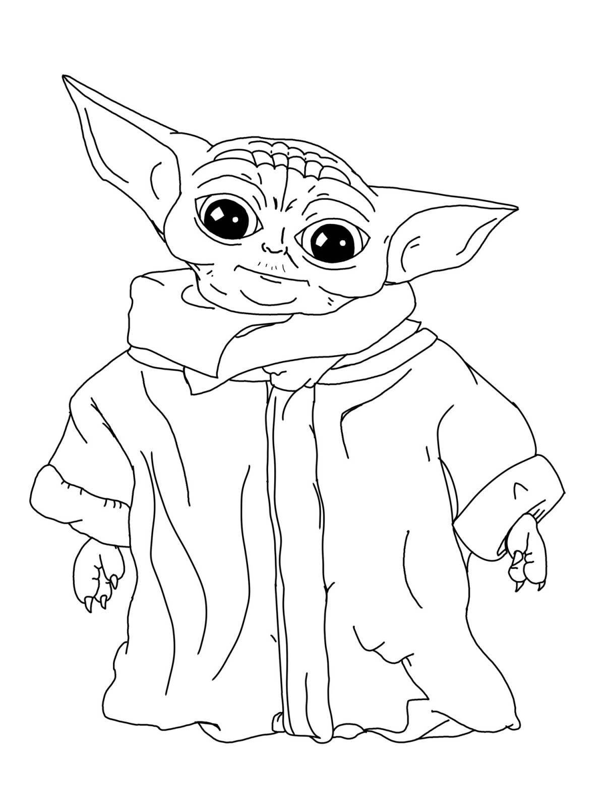 Miraculous master yoda coloring book