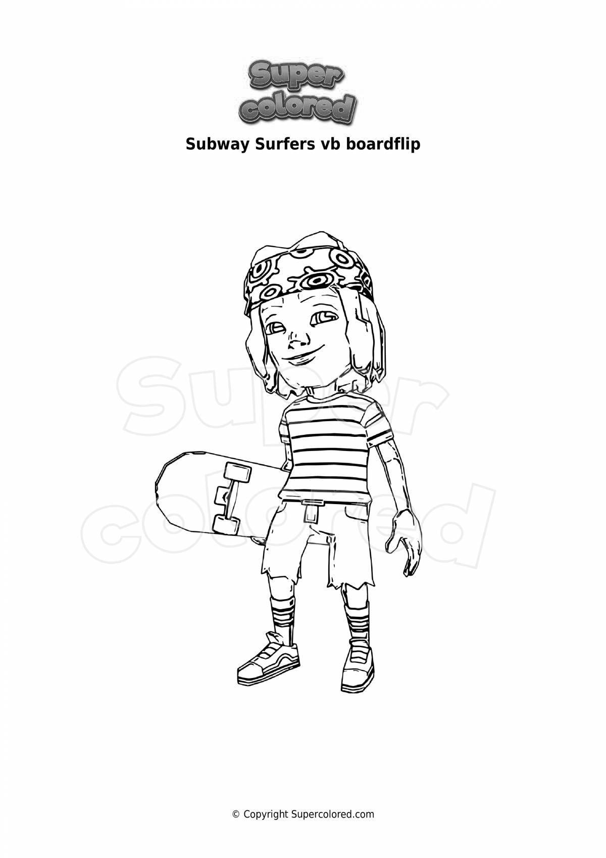 Subway surfers explosive coloring book