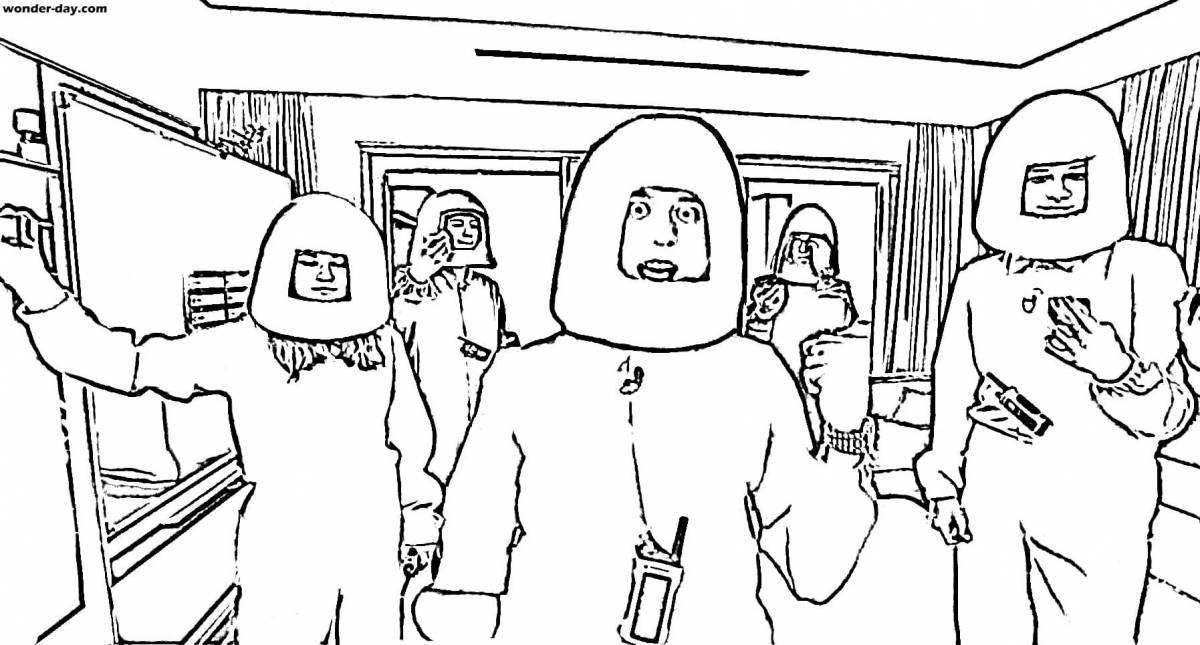 Милая серьга-раскраска