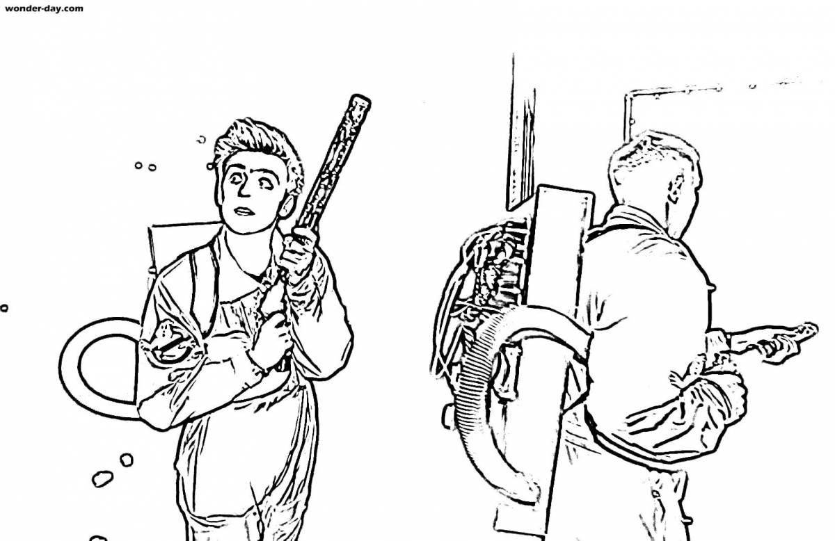 Игривая страница раскраски сережек