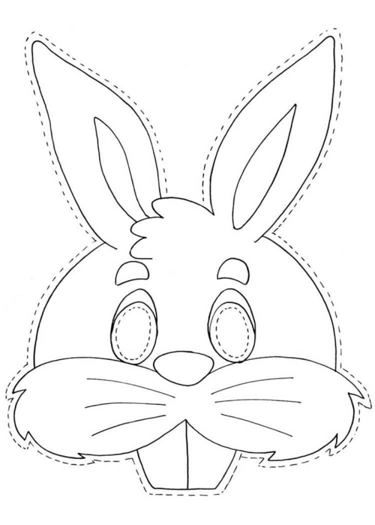Coloring animated hare muzzle