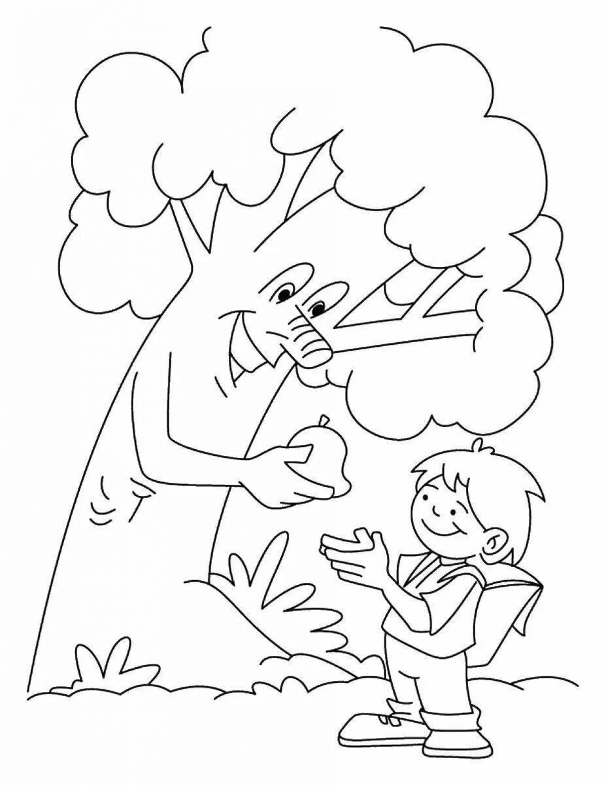Care for nature bright coloring book for preschoolers