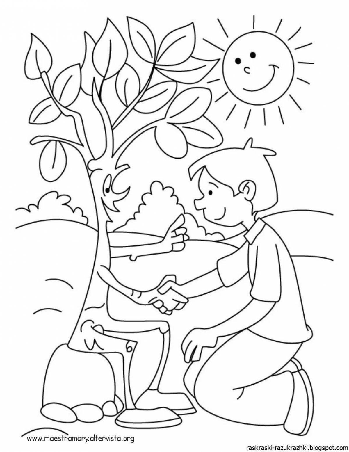 Care for nature fun coloring book for preschoolers