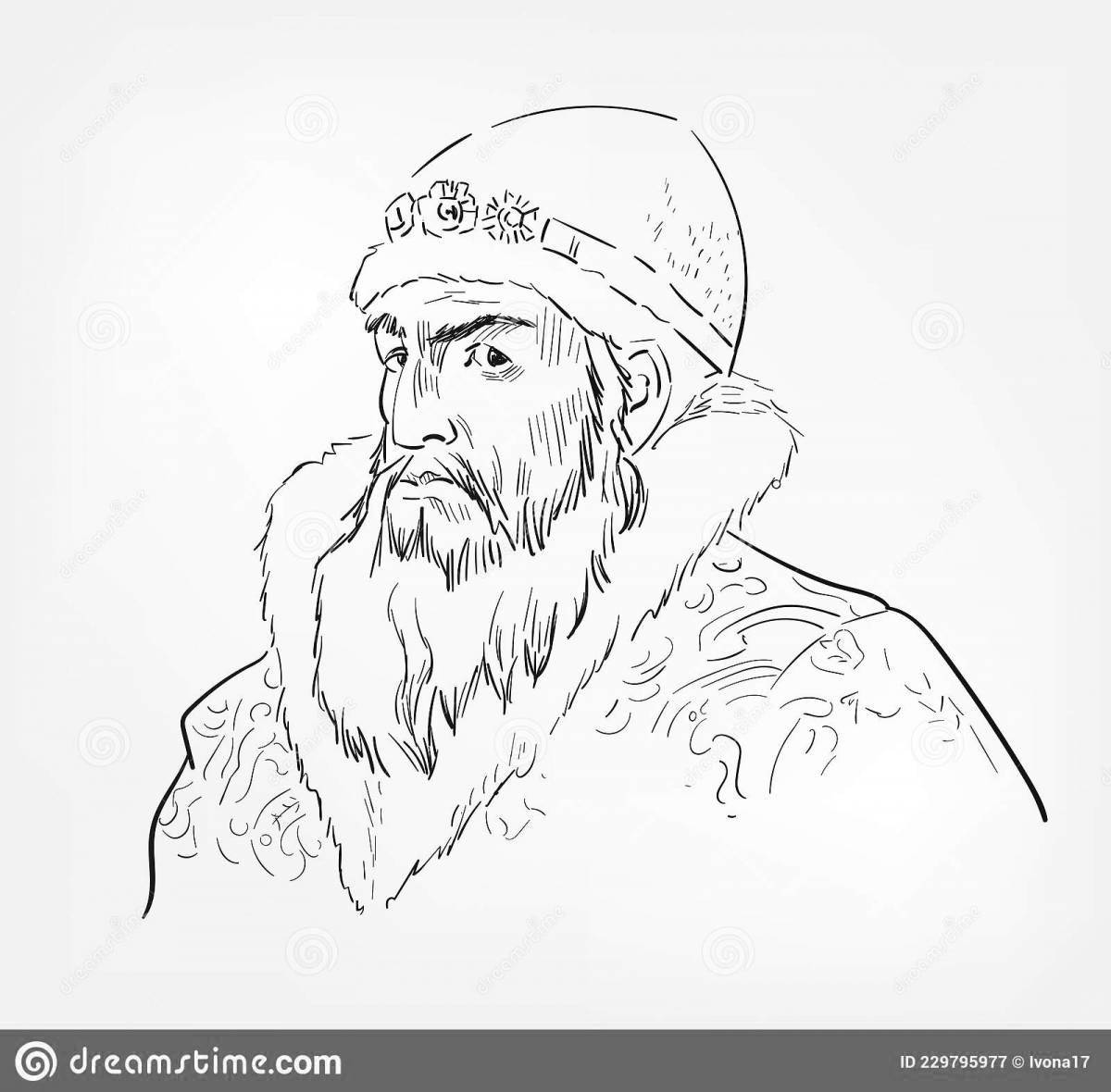Colouring bright Ivan the Terrible