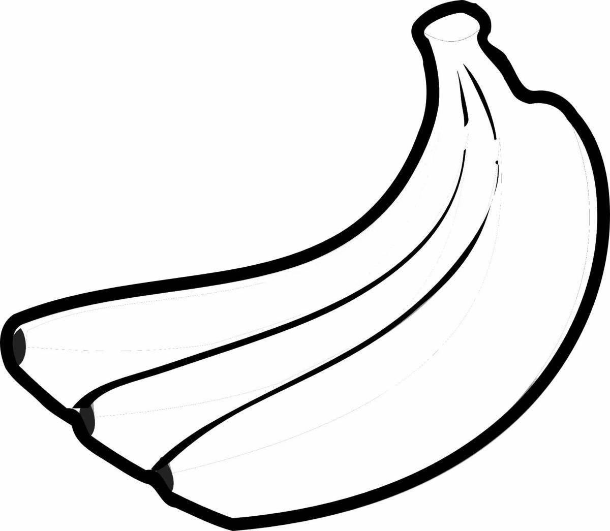 Animated banana drawing