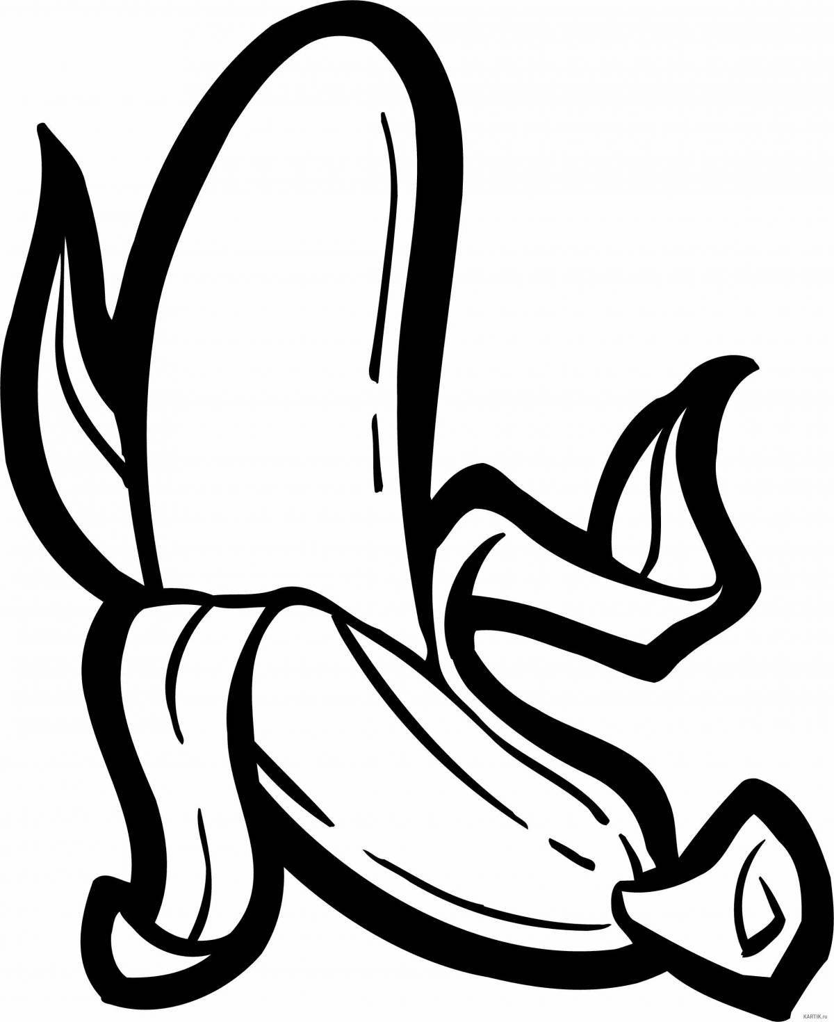 Attractive banana drawing