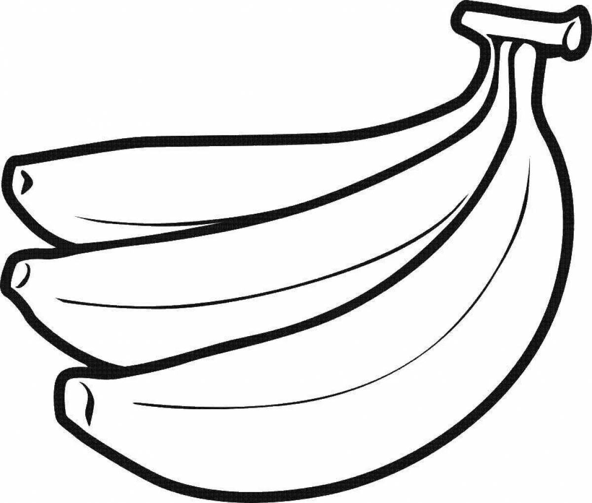 A fascinating drawing of a banana