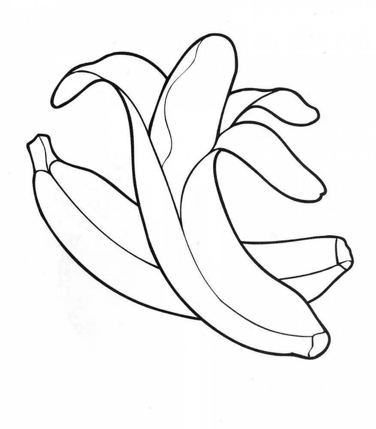 Humorous drawing of a banana