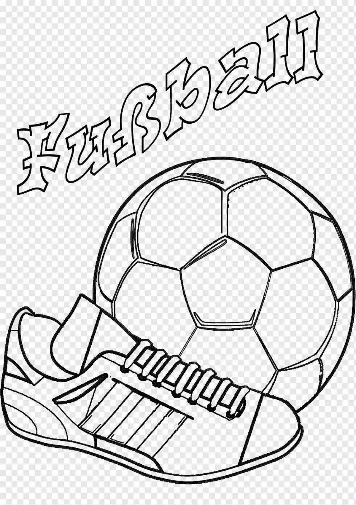 Coloring page fashionable football boots