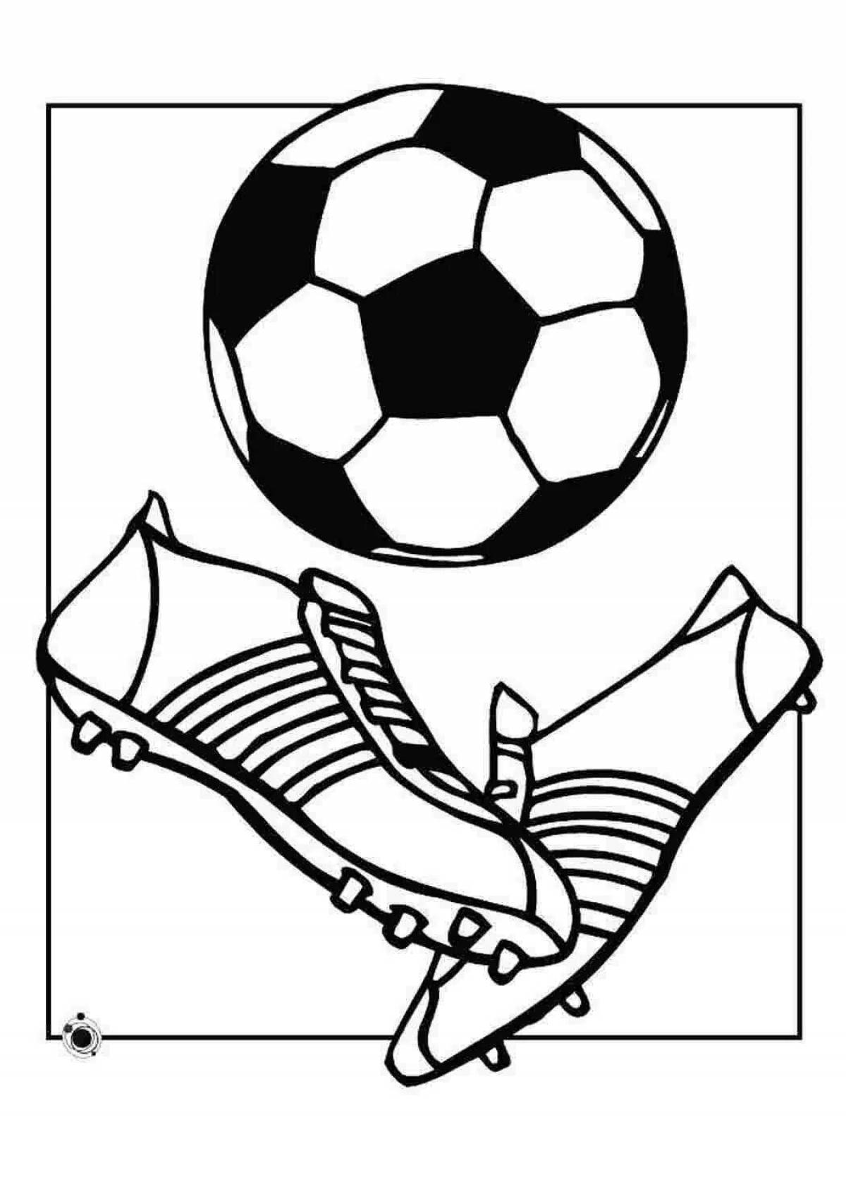 Coloring page unique football boots