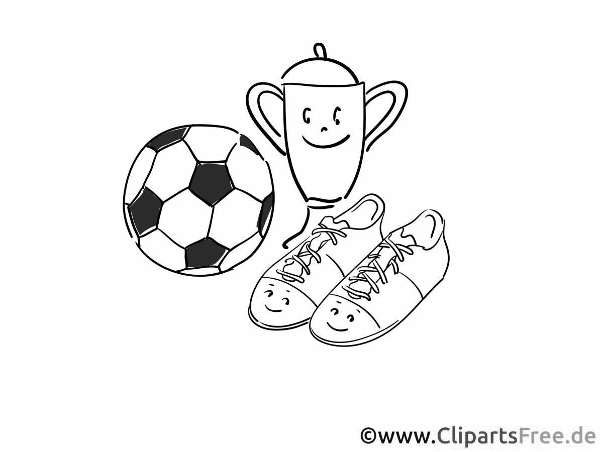 Inviting football boots coloring book