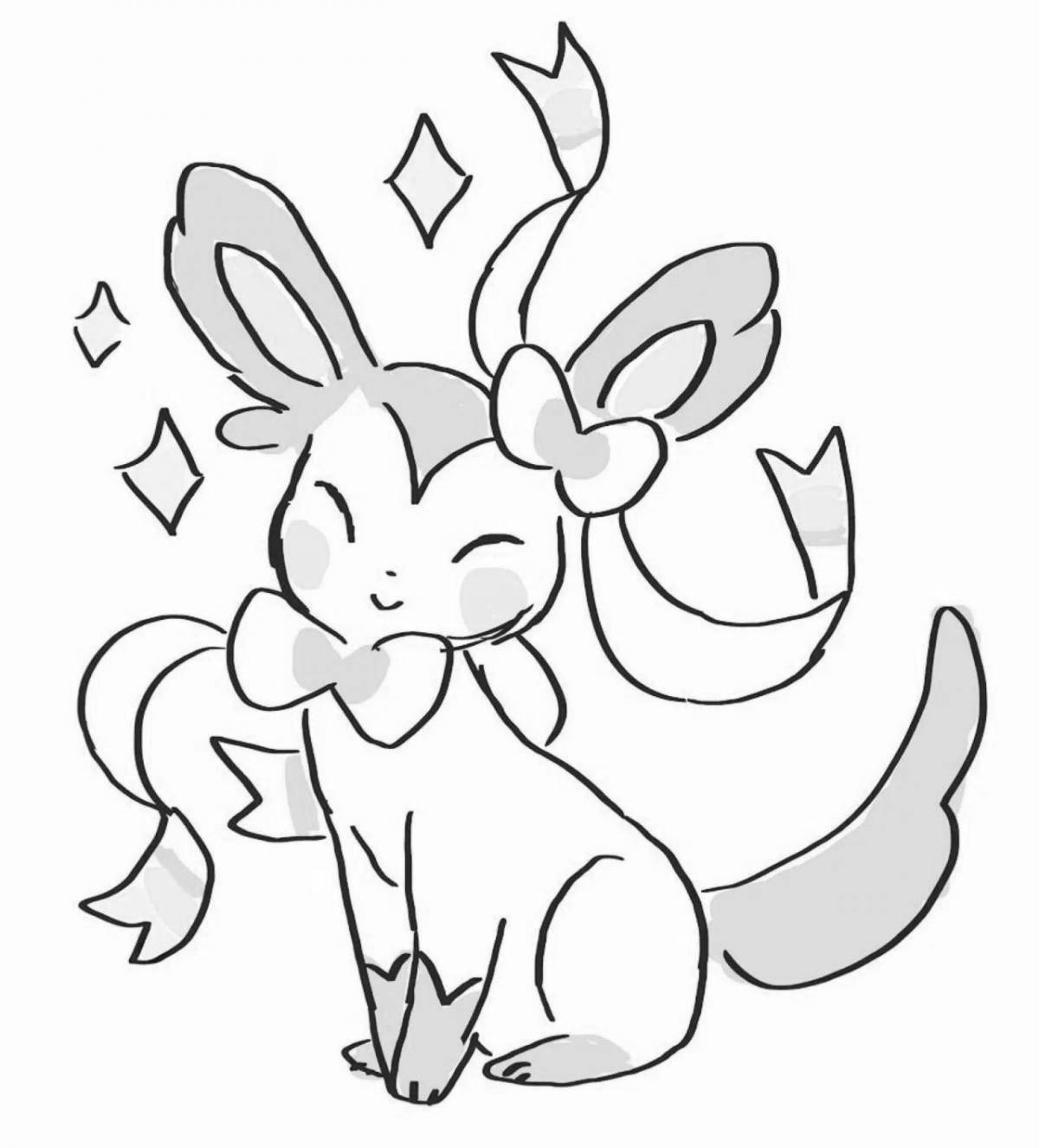 Photo Wonderful coloring pokemon sylveon