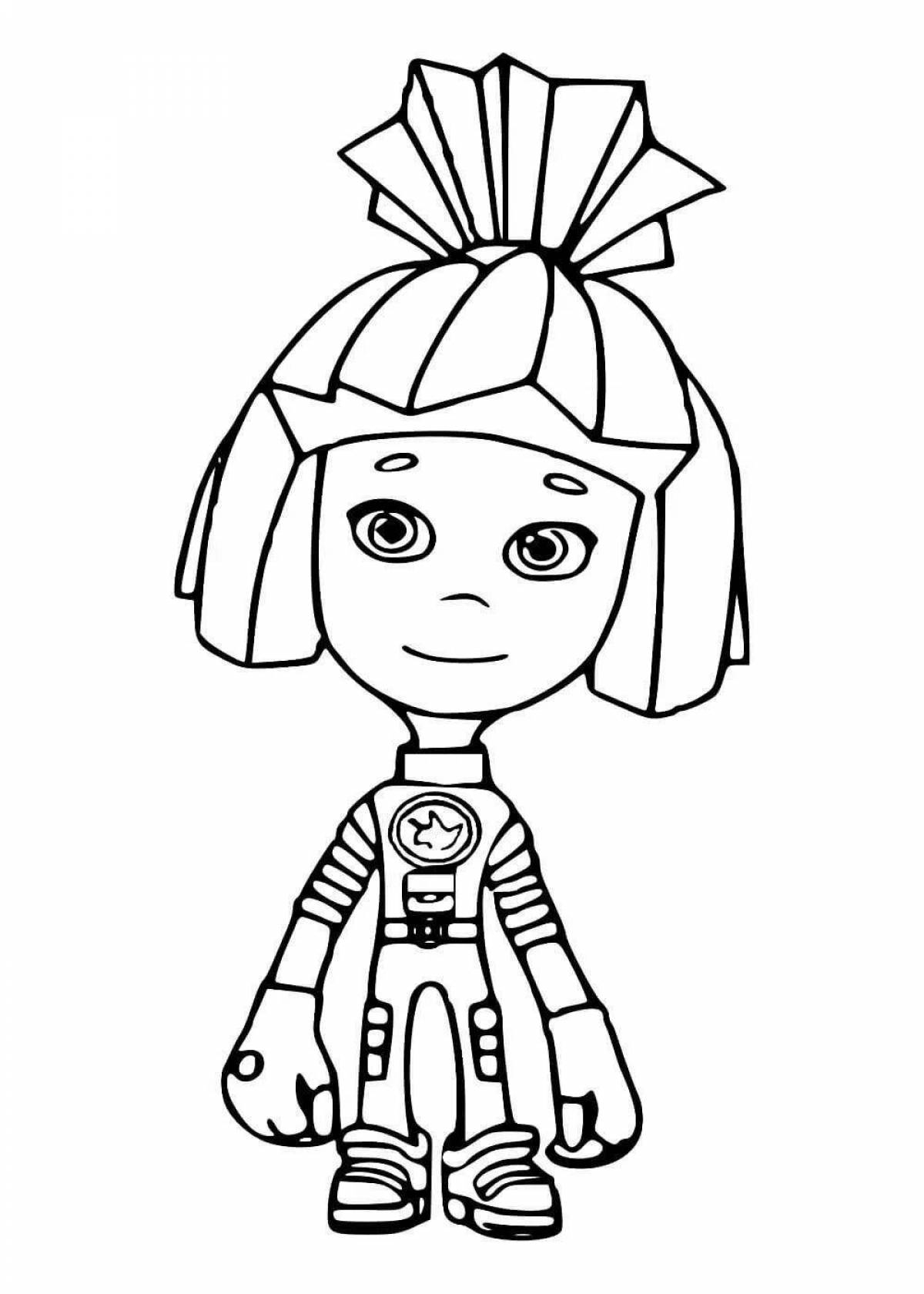 Coloring funny fixies