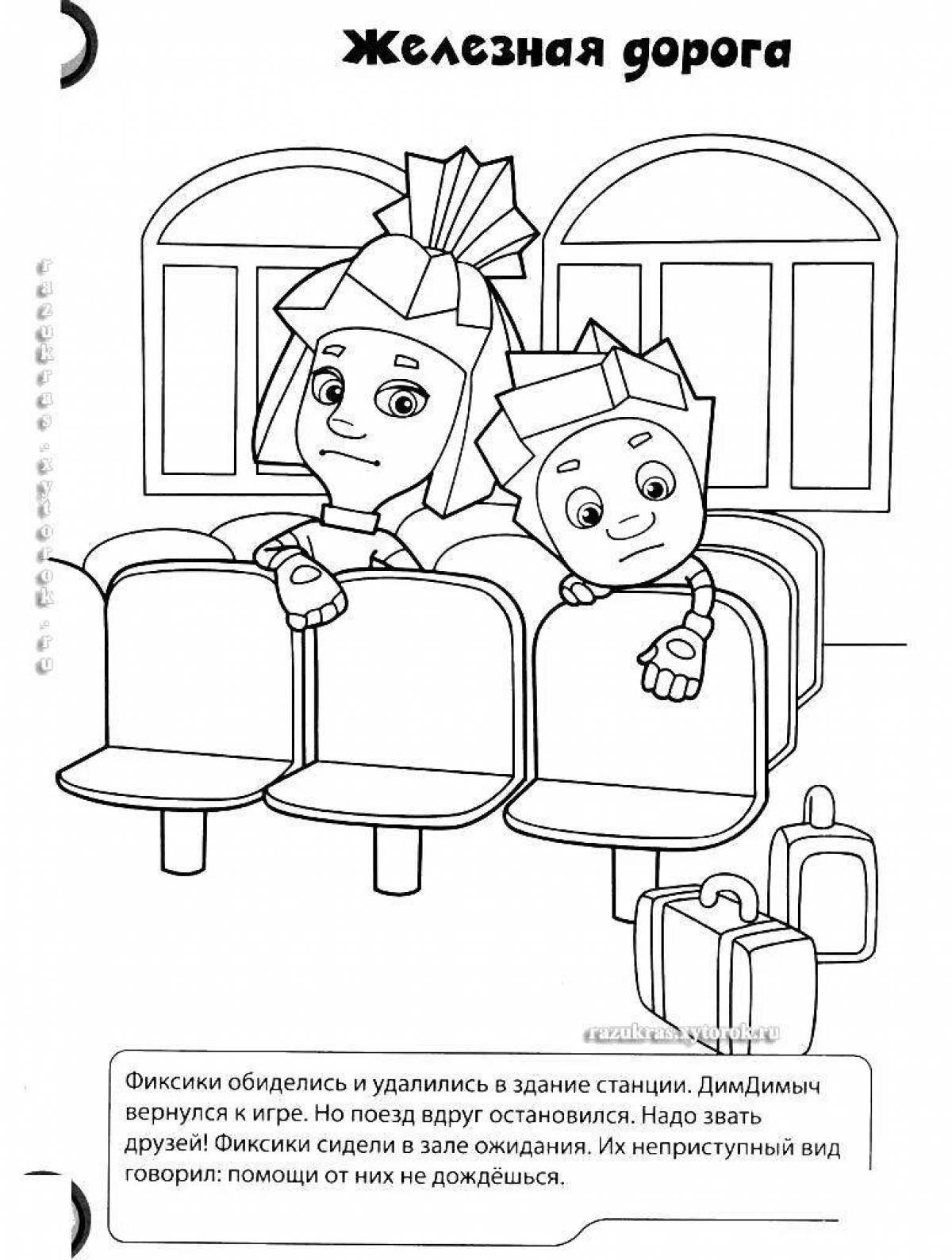 Coloring fairytale fixies