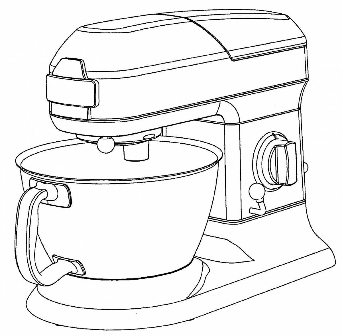 Coloring pages of household appliances for children 5-6 years old
