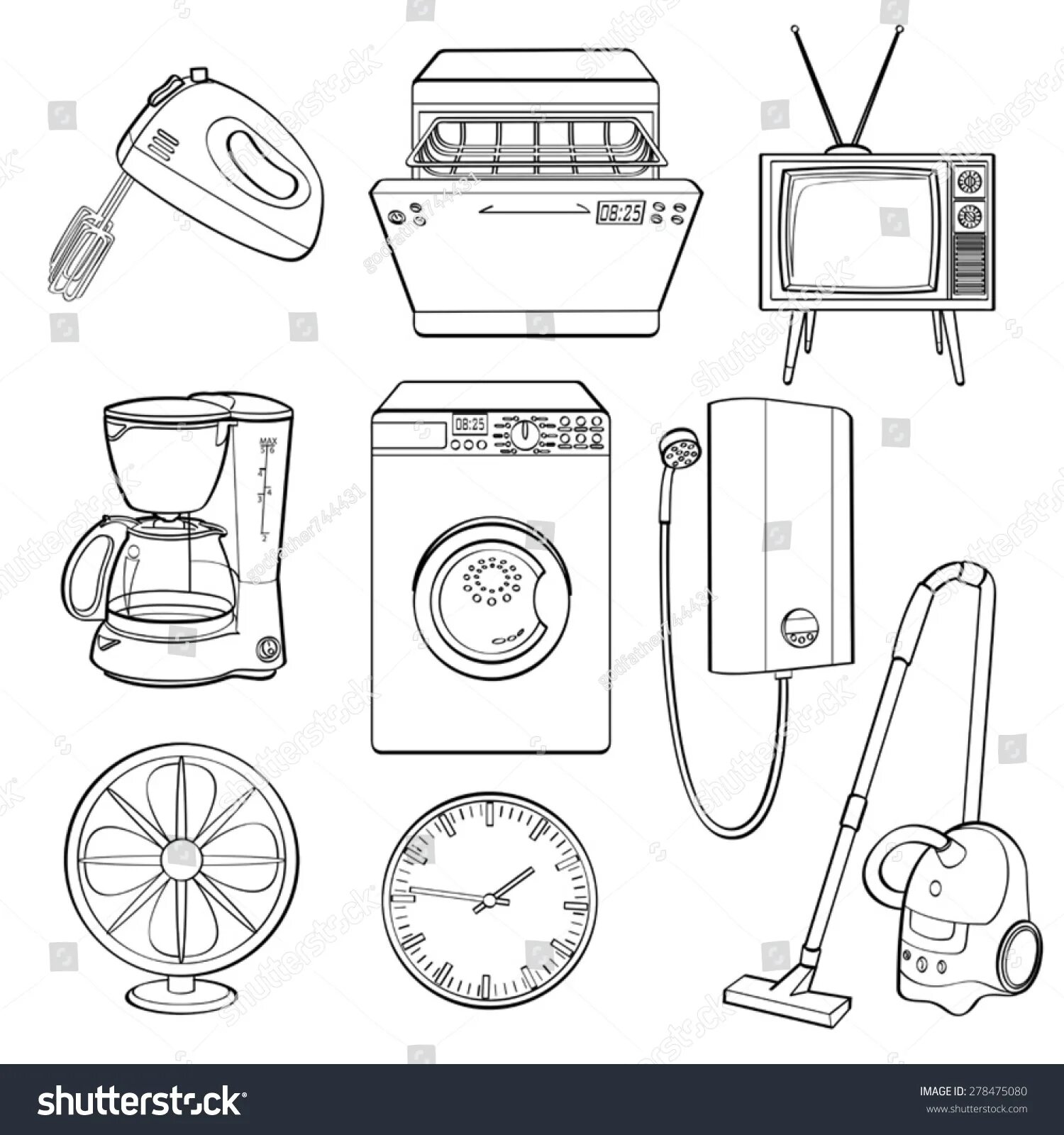 Household appliances for children 5 6 years old #13