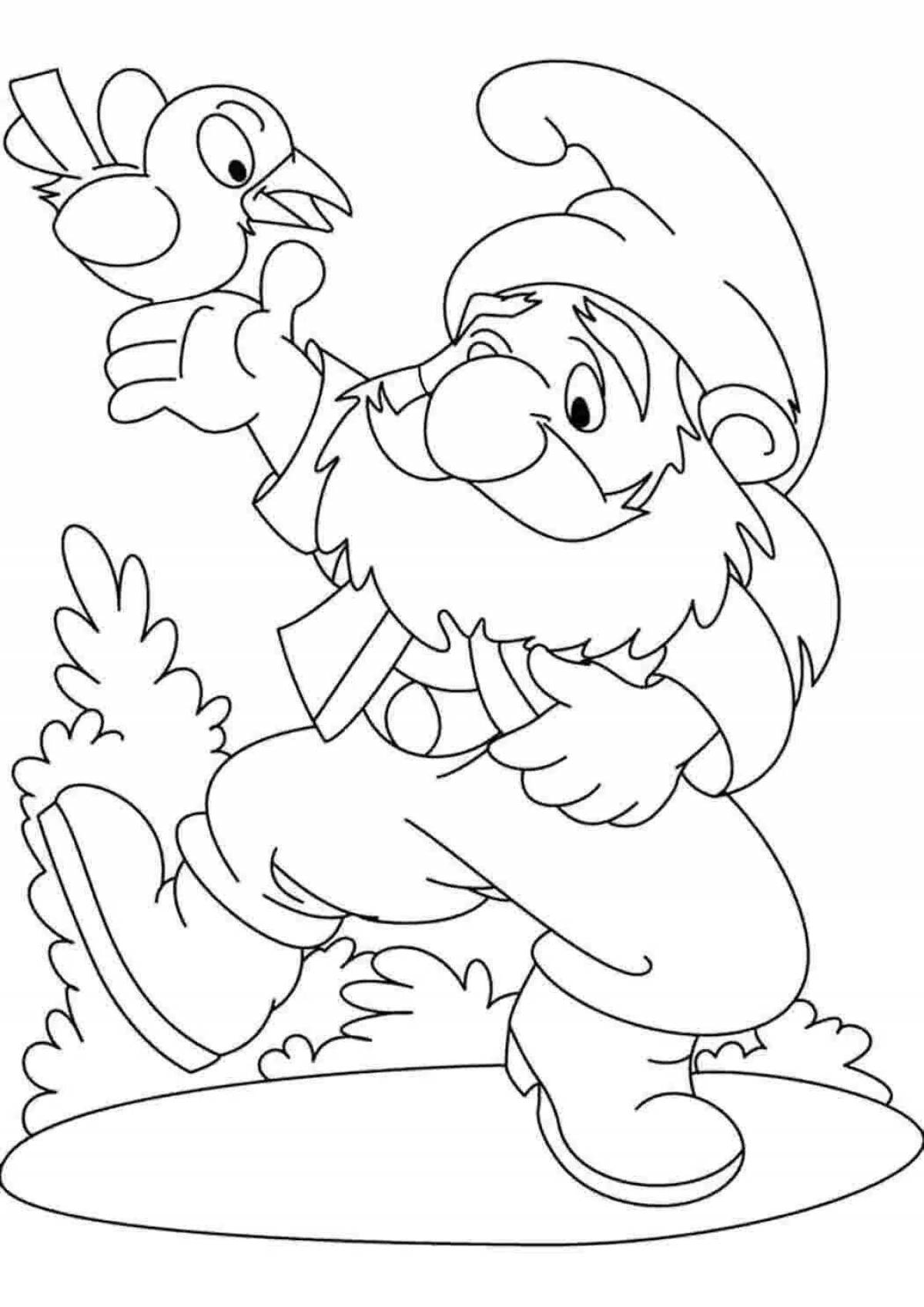 Glorious Dwarf Christmas coloring book