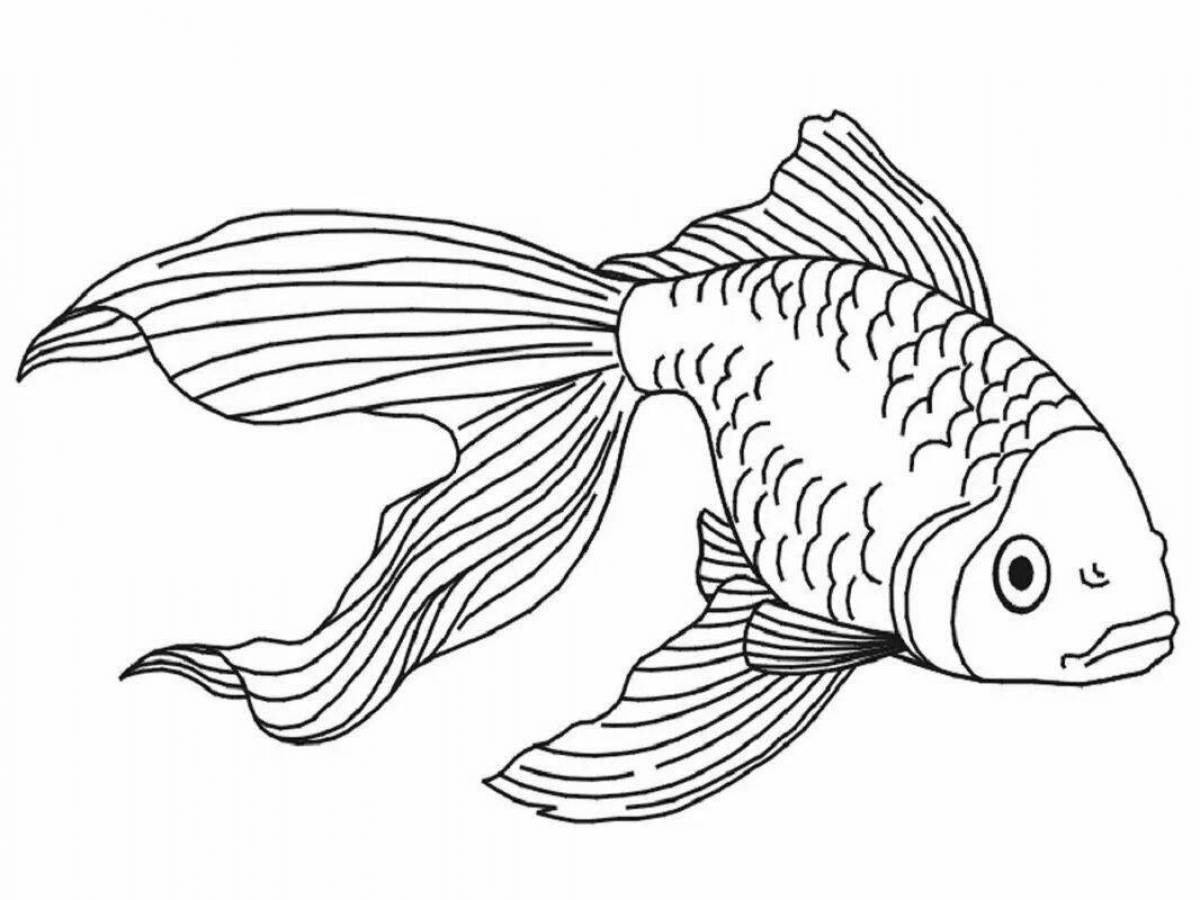 Невероятные аквариумные рыбки-раскраски для детей