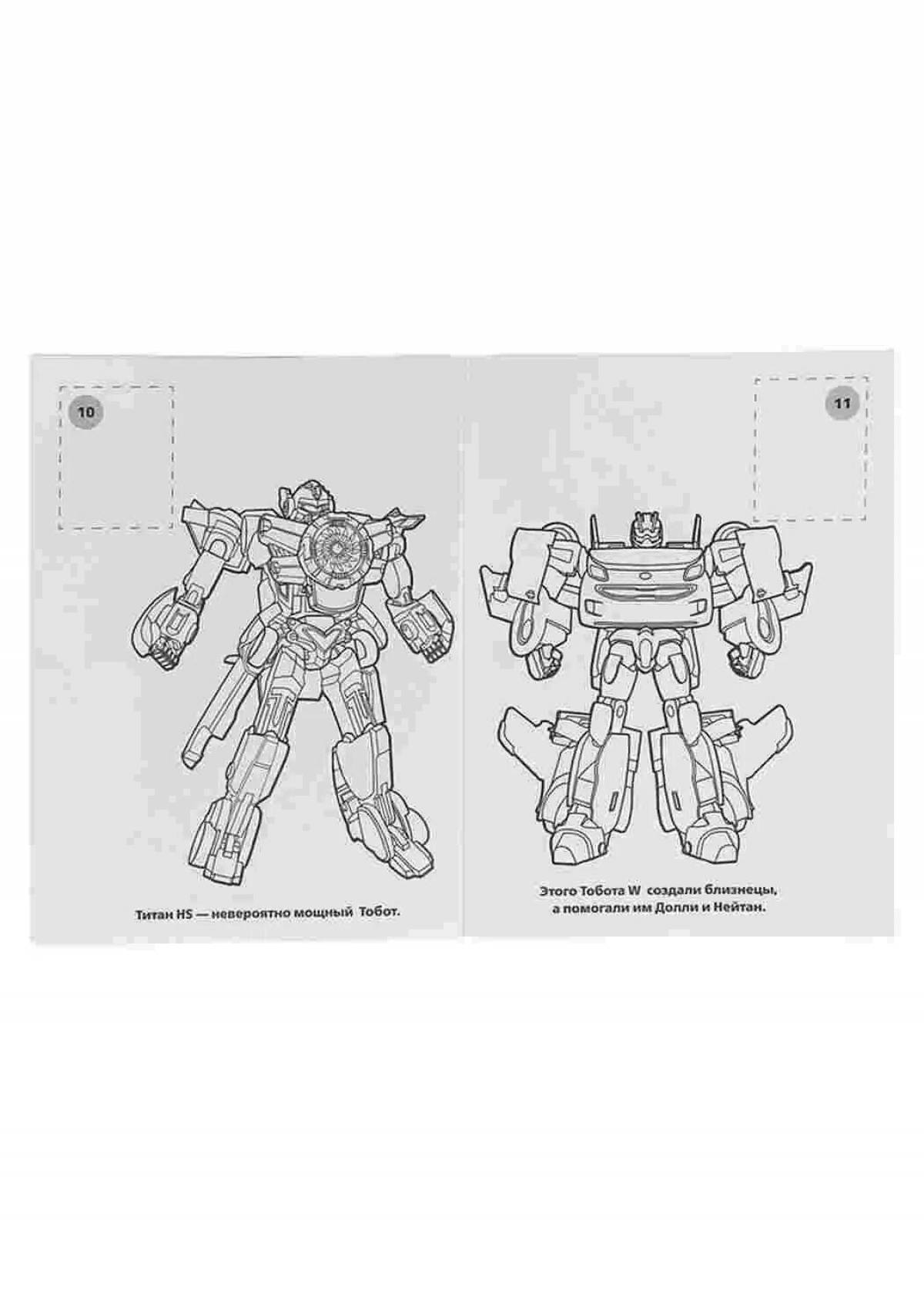 Charming tobot z coloring book