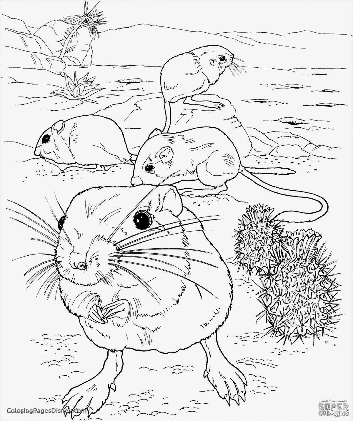 Joyful desert animal coloring pages