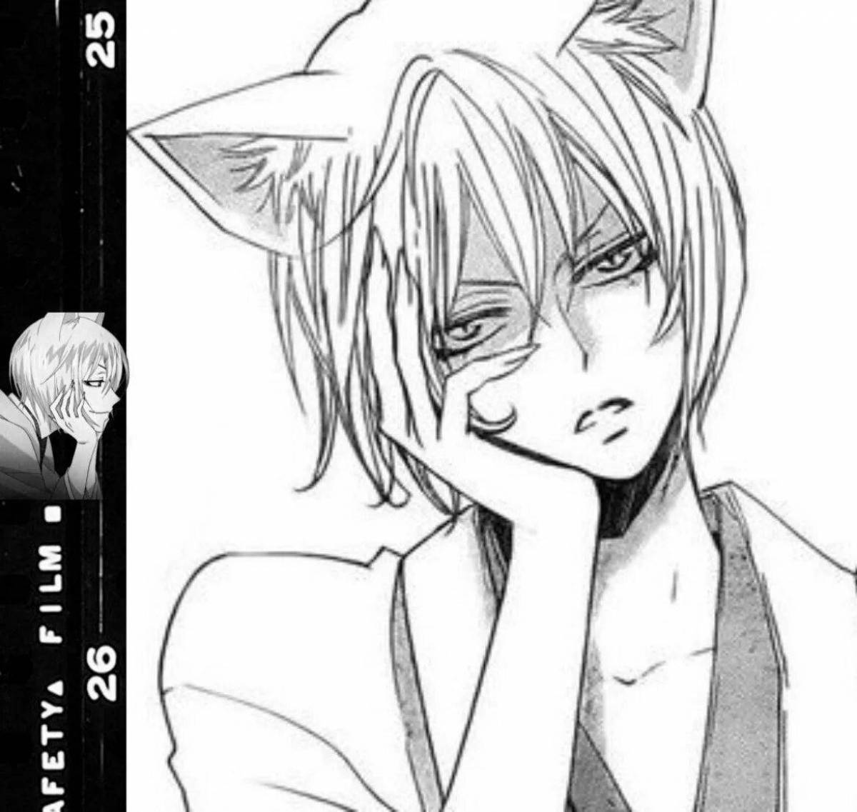 Exquisite tomoe anime coloring book