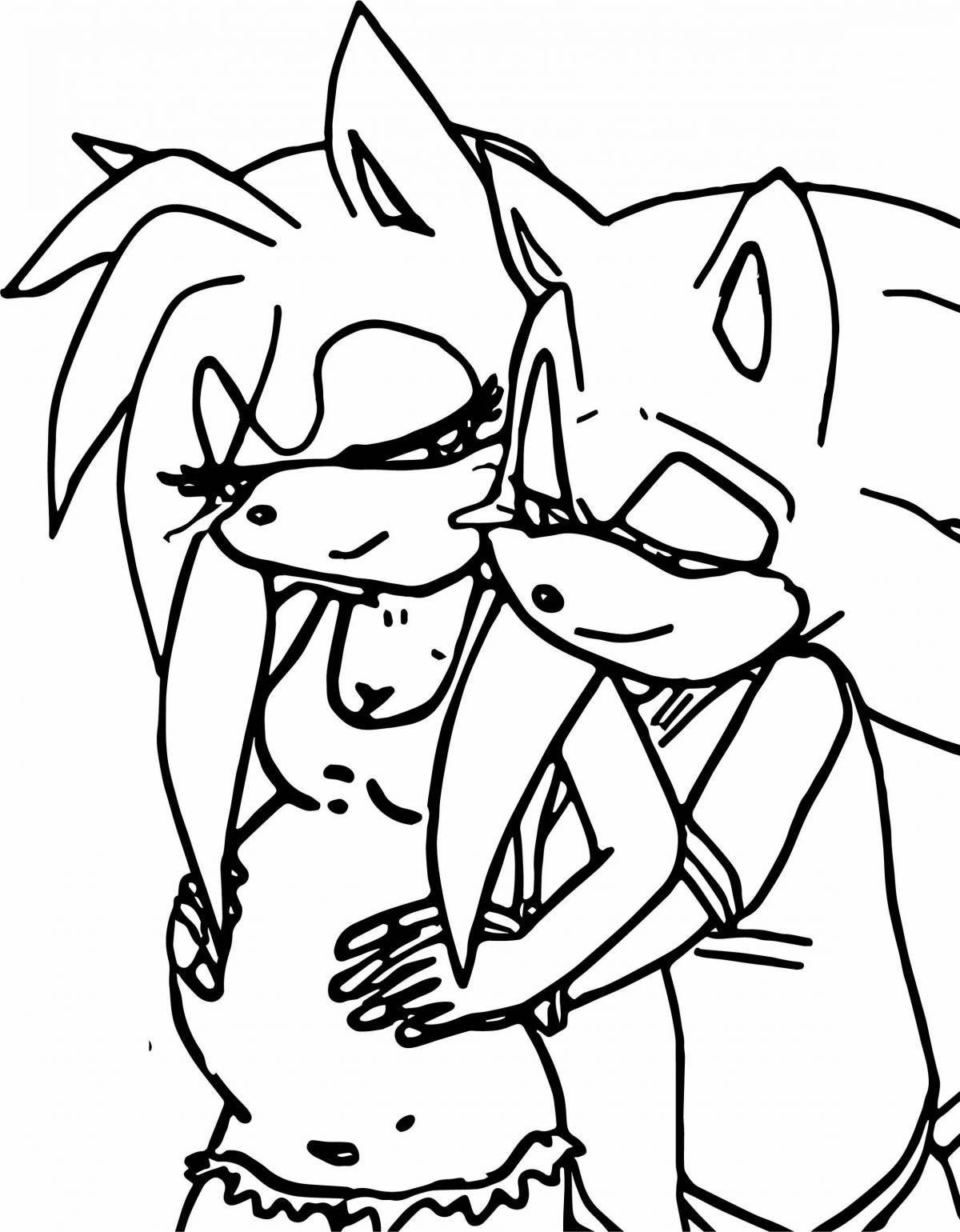 Sonic girlfriend fun coloring