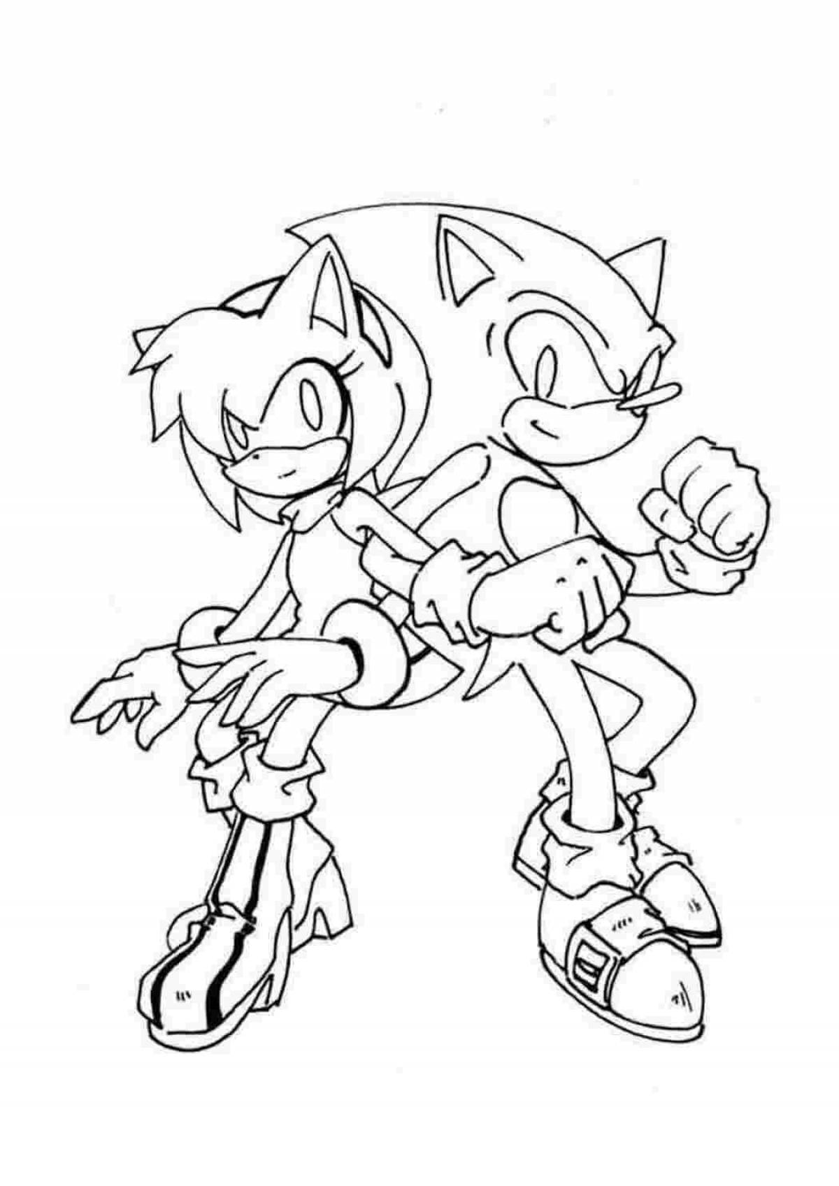 Sonic girlfriend solar coloring