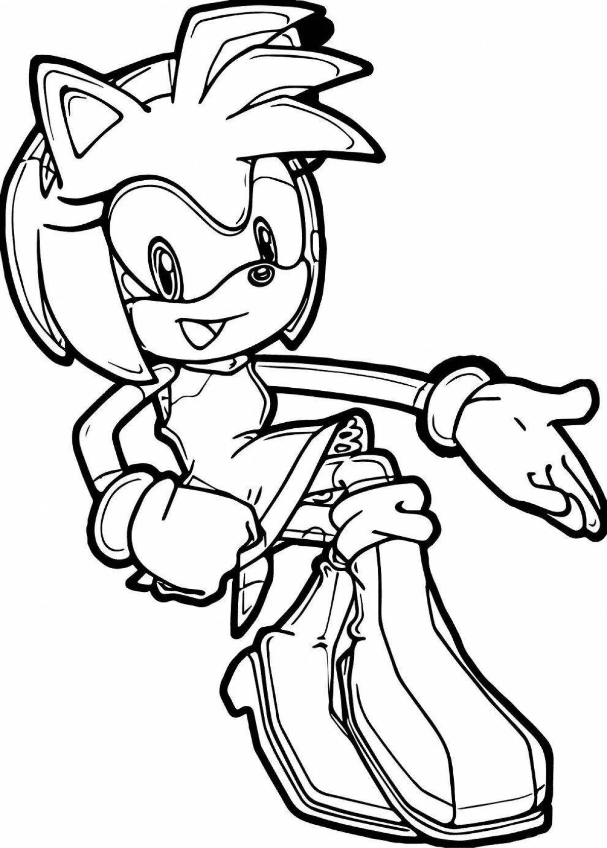 Sonic girlfriend magnetic coloring