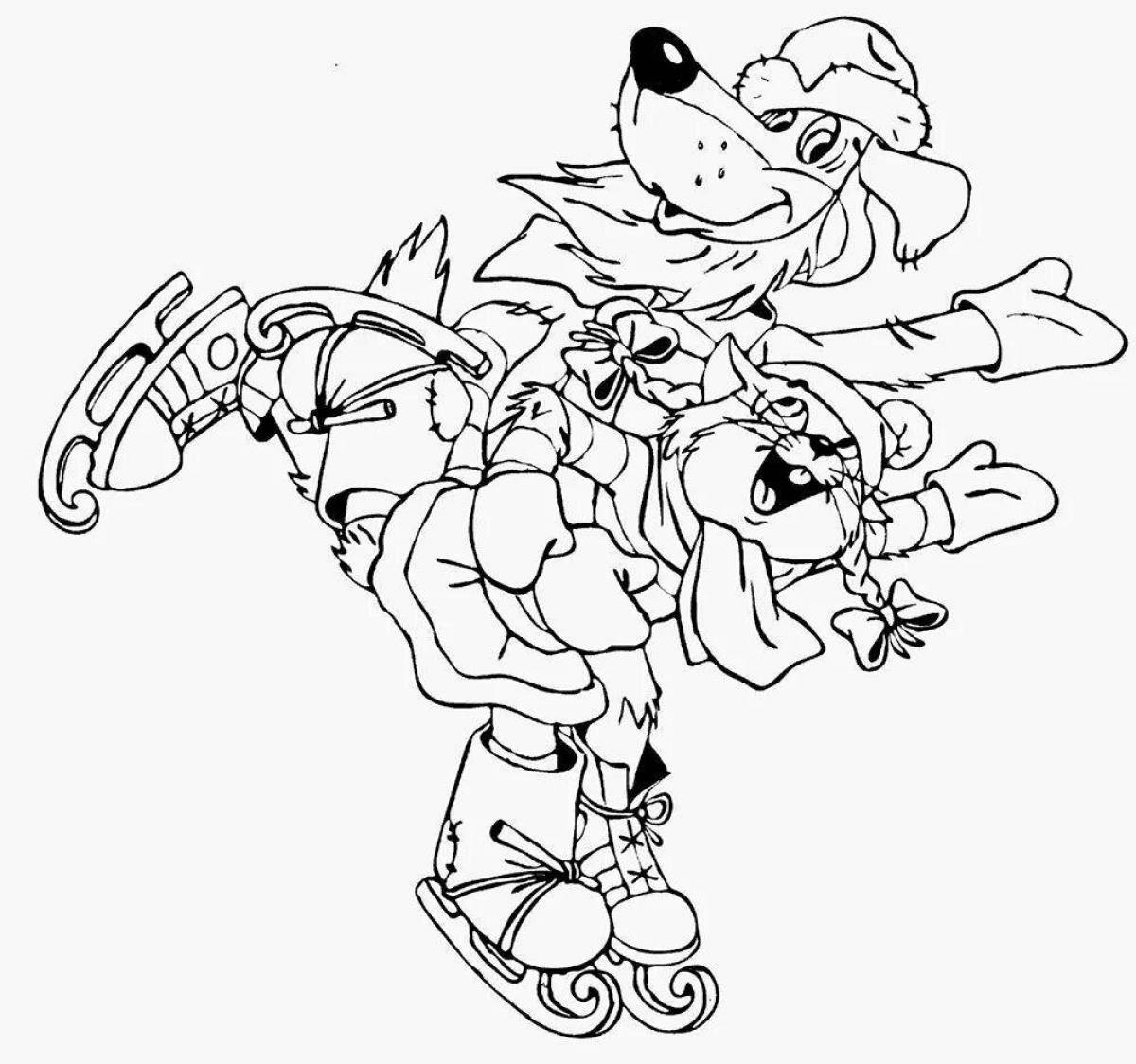 Colorful New Year's yogurt