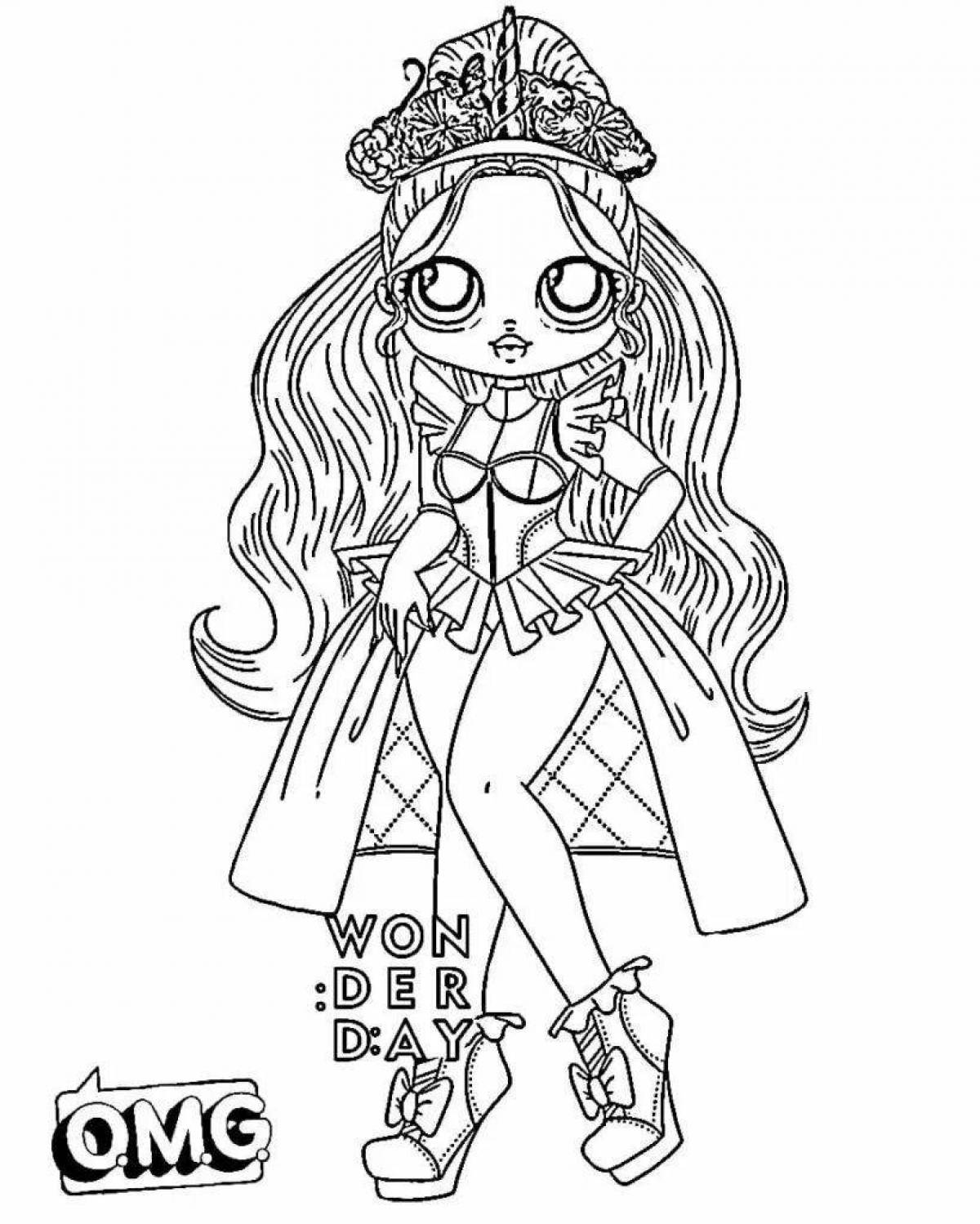 Amazing omg dolls coloring pages
