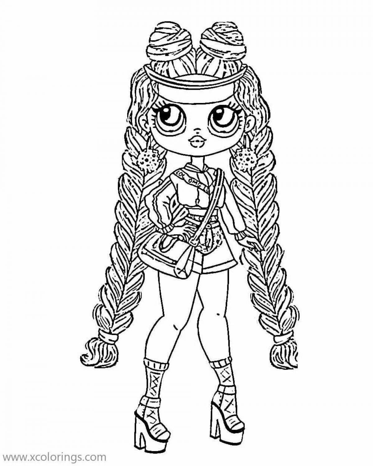 Lovely omg dolls coloring pages