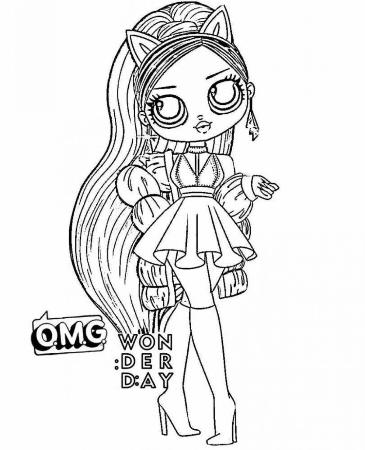 Omg dolls coloring pages