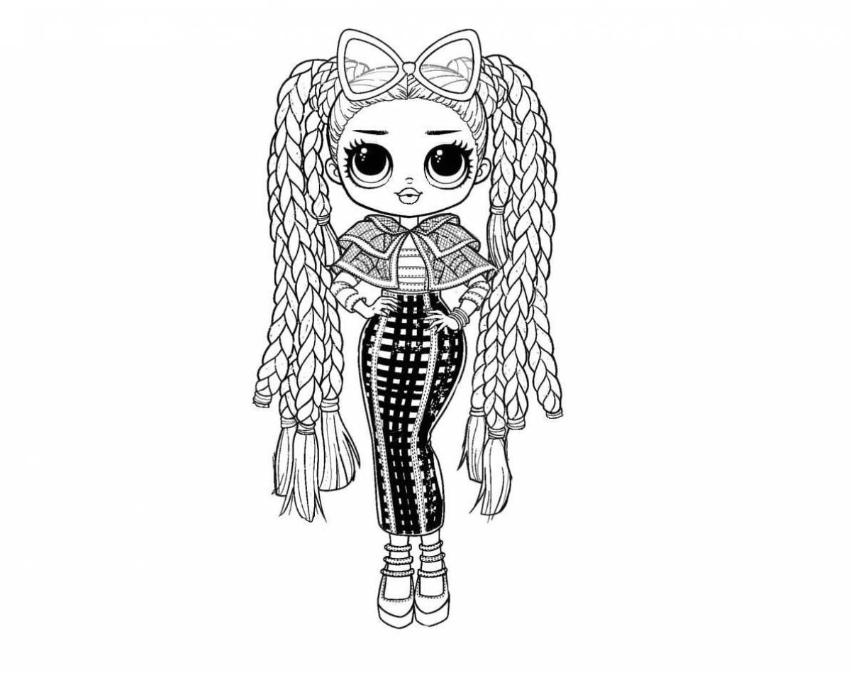 Radiant coloring page omg dolls