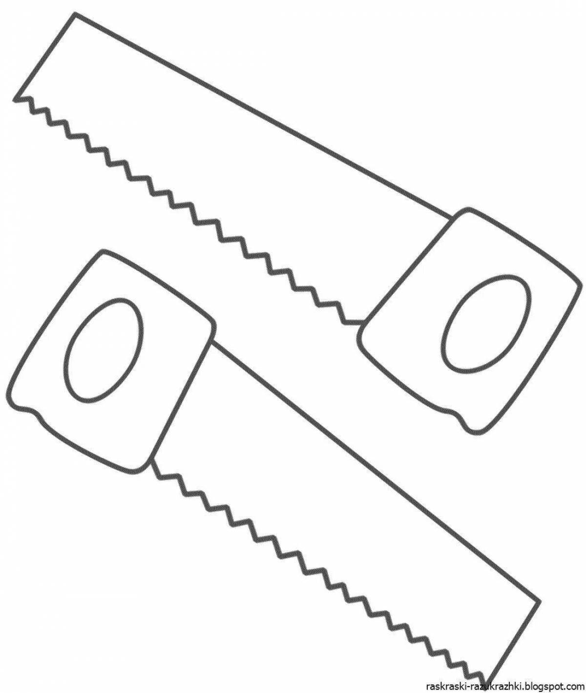 Пила рисунок. Раскраска инструменты. Инструменты раскраска для детей. Раскраски инструменты строительные. Трафарет строительные инструменты.