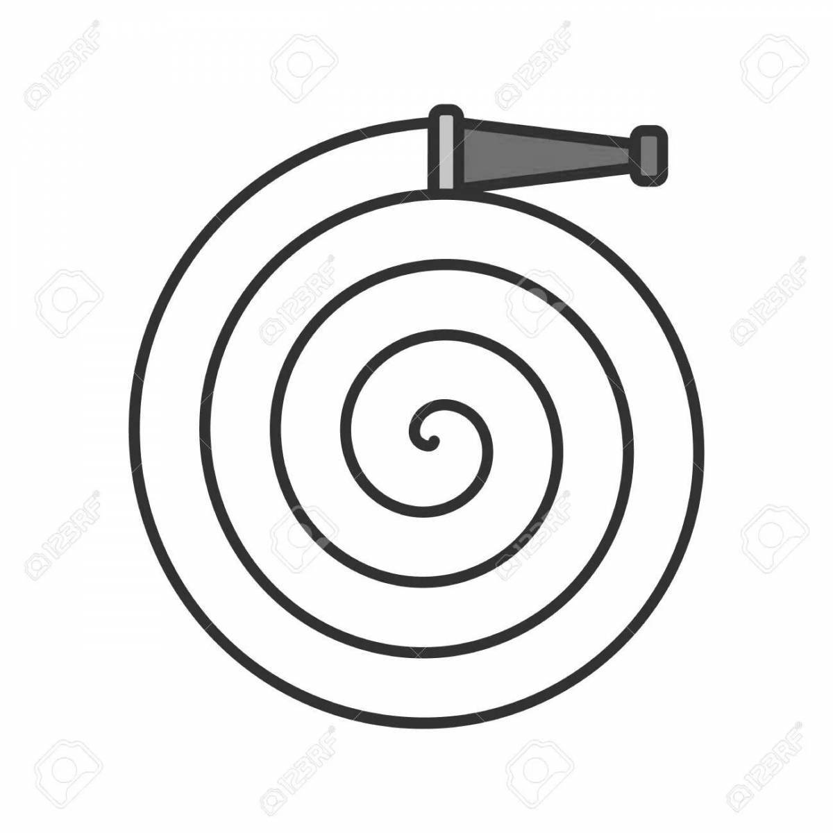 Radiant Fire Shield coloring page