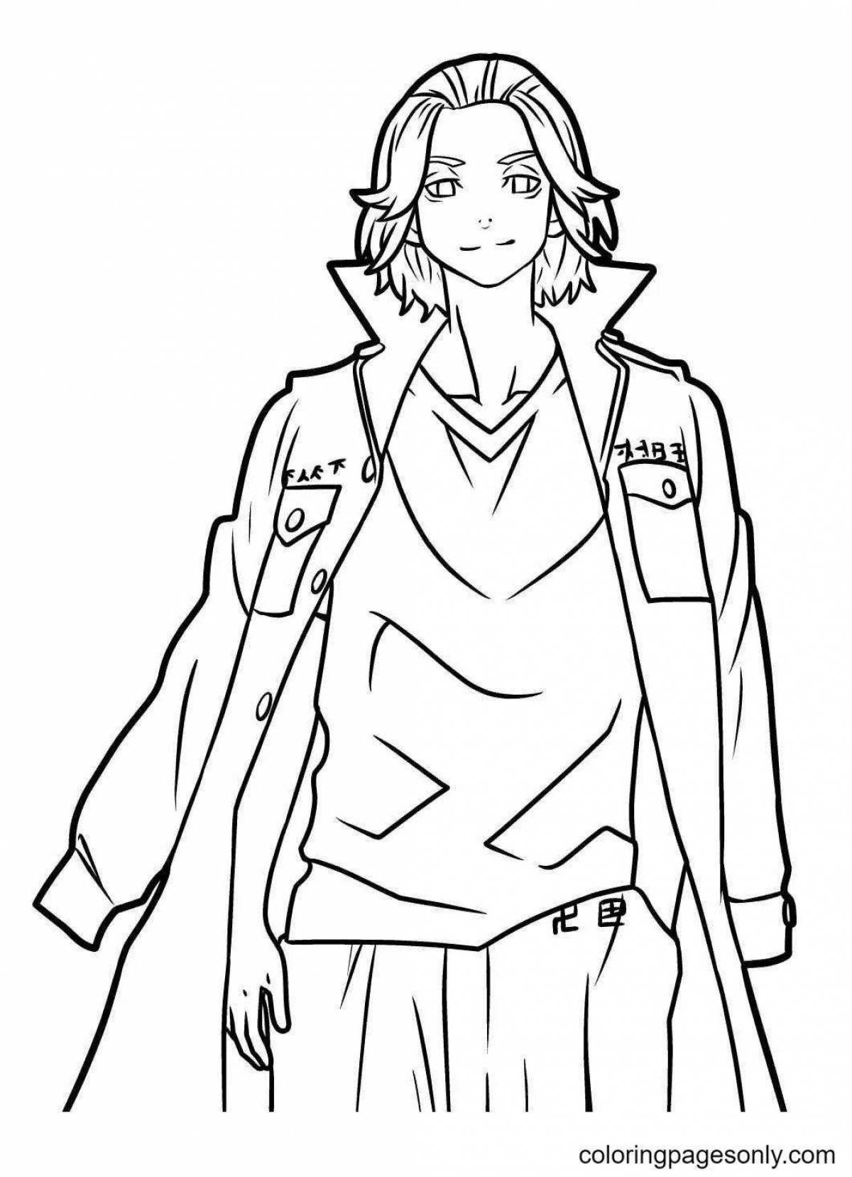 Раскраска Раскраска удивительные аниме-рубашки