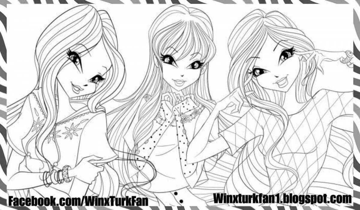 Great coloring winx world