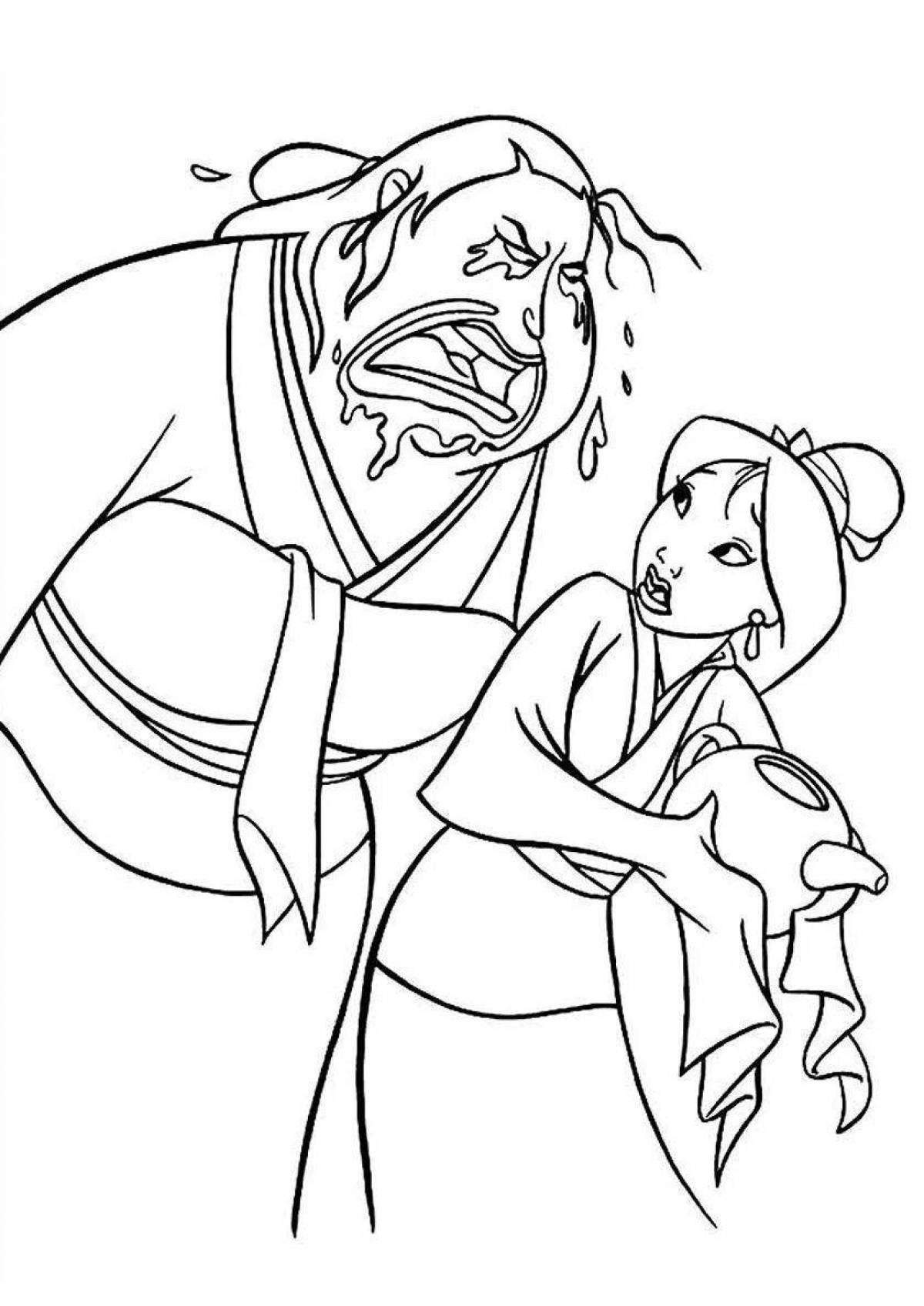 Great coloring of Princess Mulan
