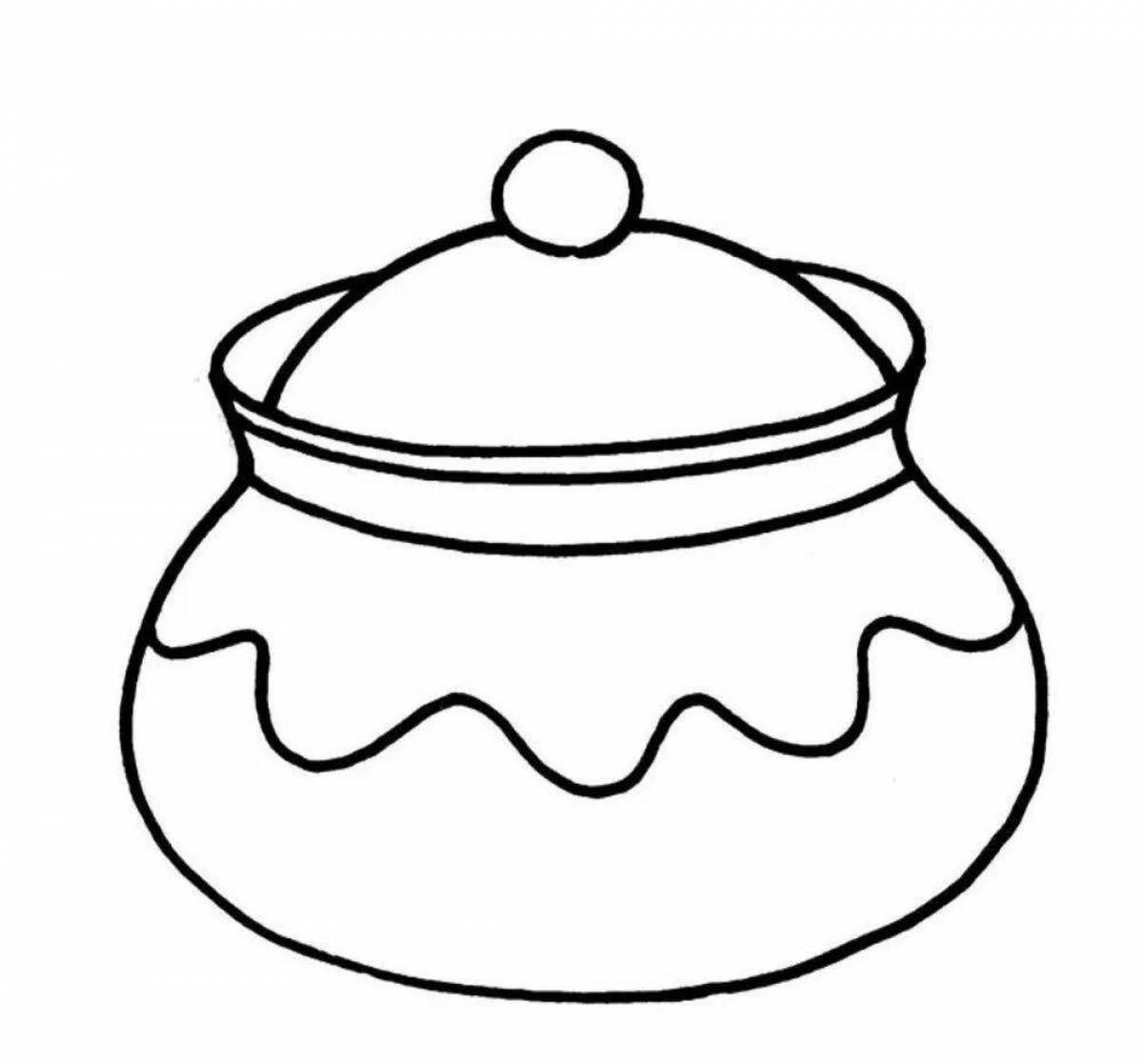 Coloring Page of Outstanding Meals for Toddlers