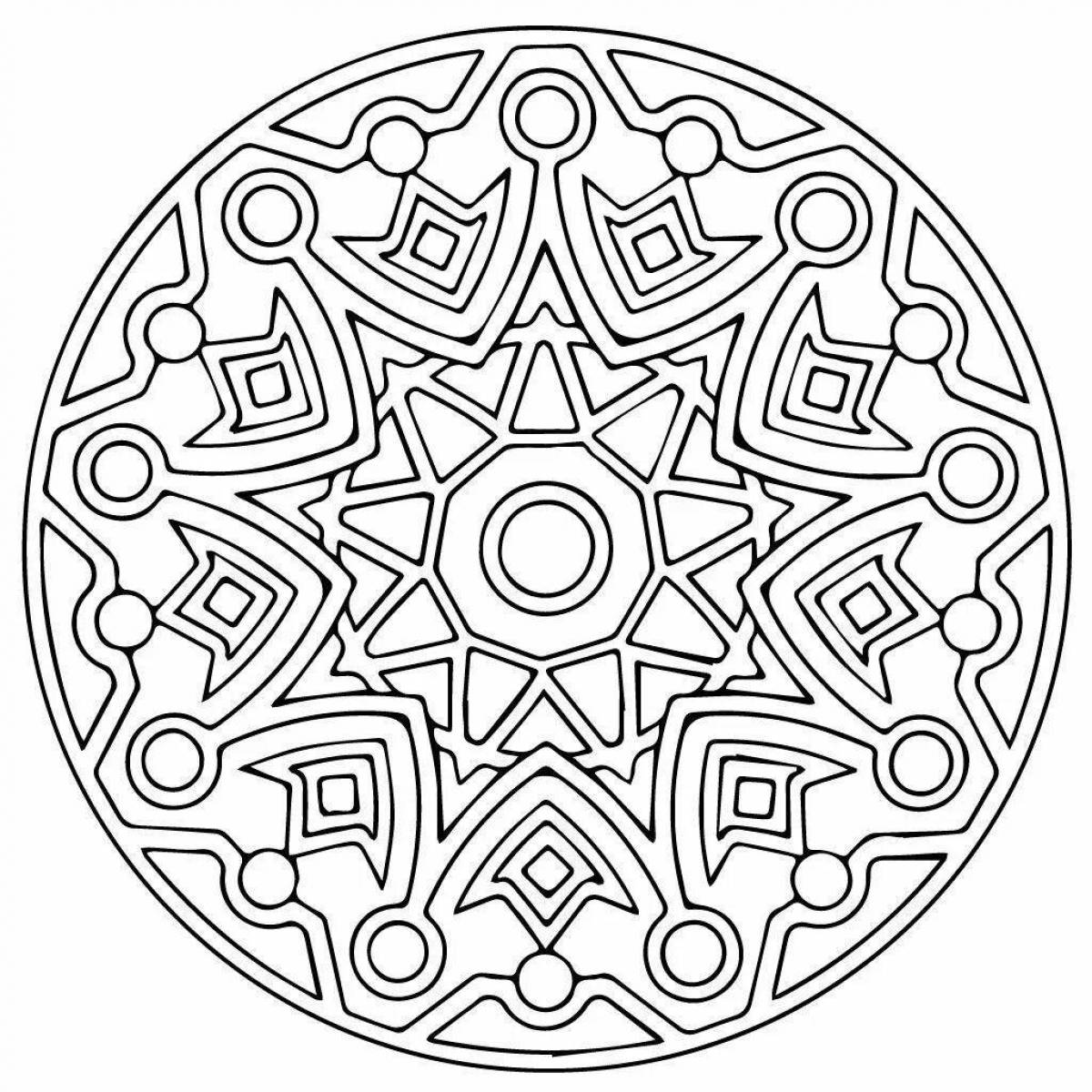 Fine plate coloring page