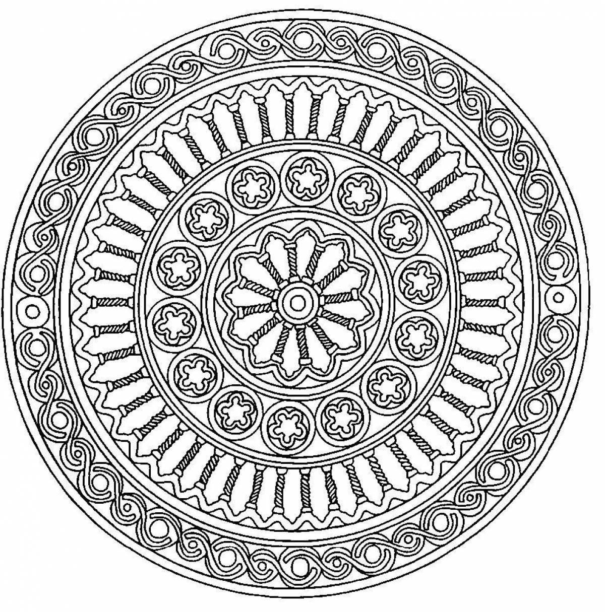 Amazing plate coloring page