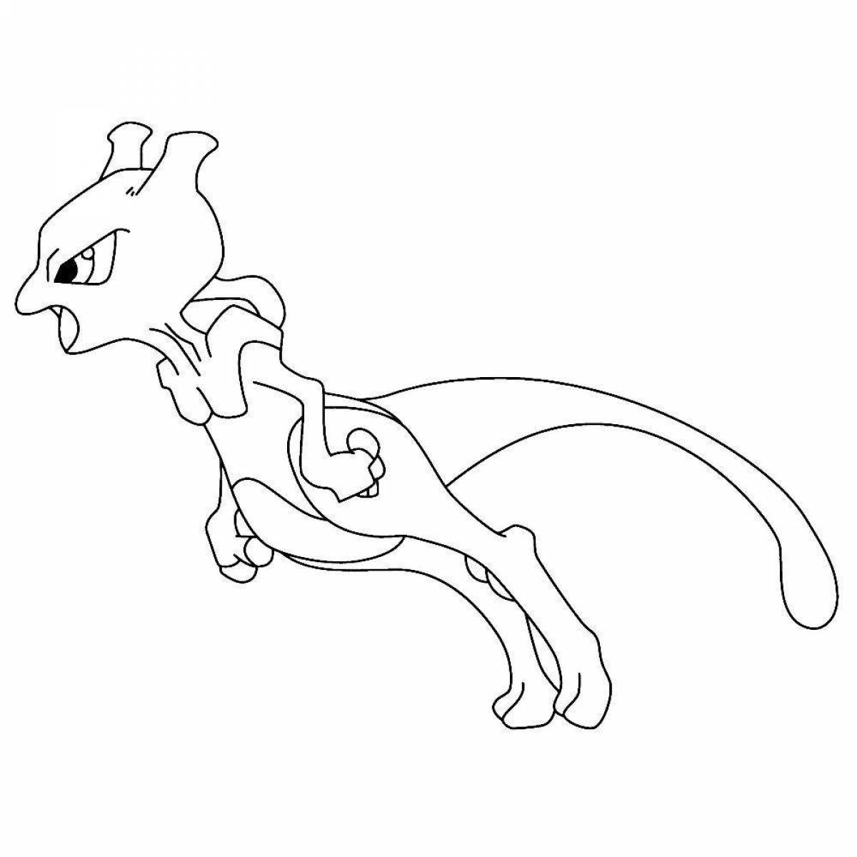 Colouring happy mute pokemon