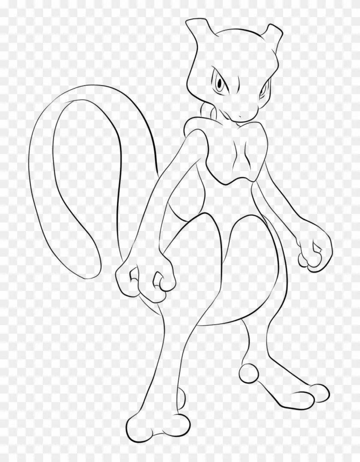 Fun coloring mute pokemon