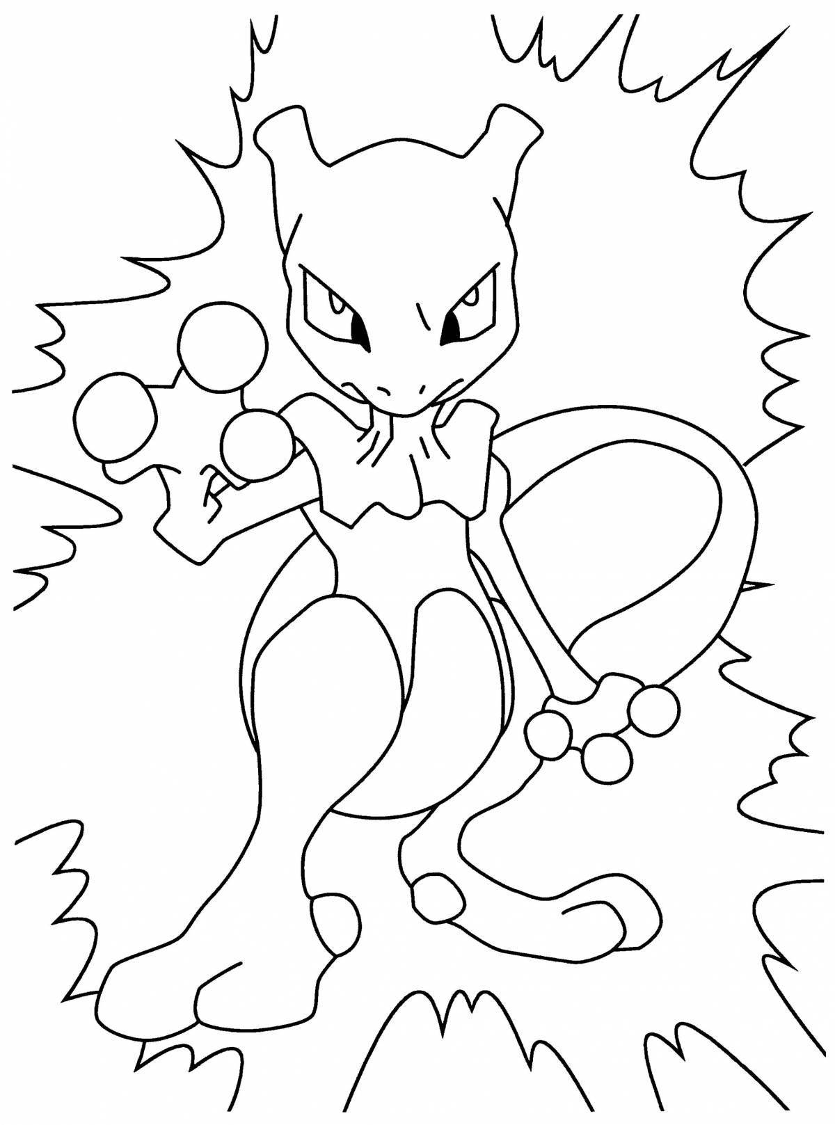Adorable Silent Pokemon Coloring Page