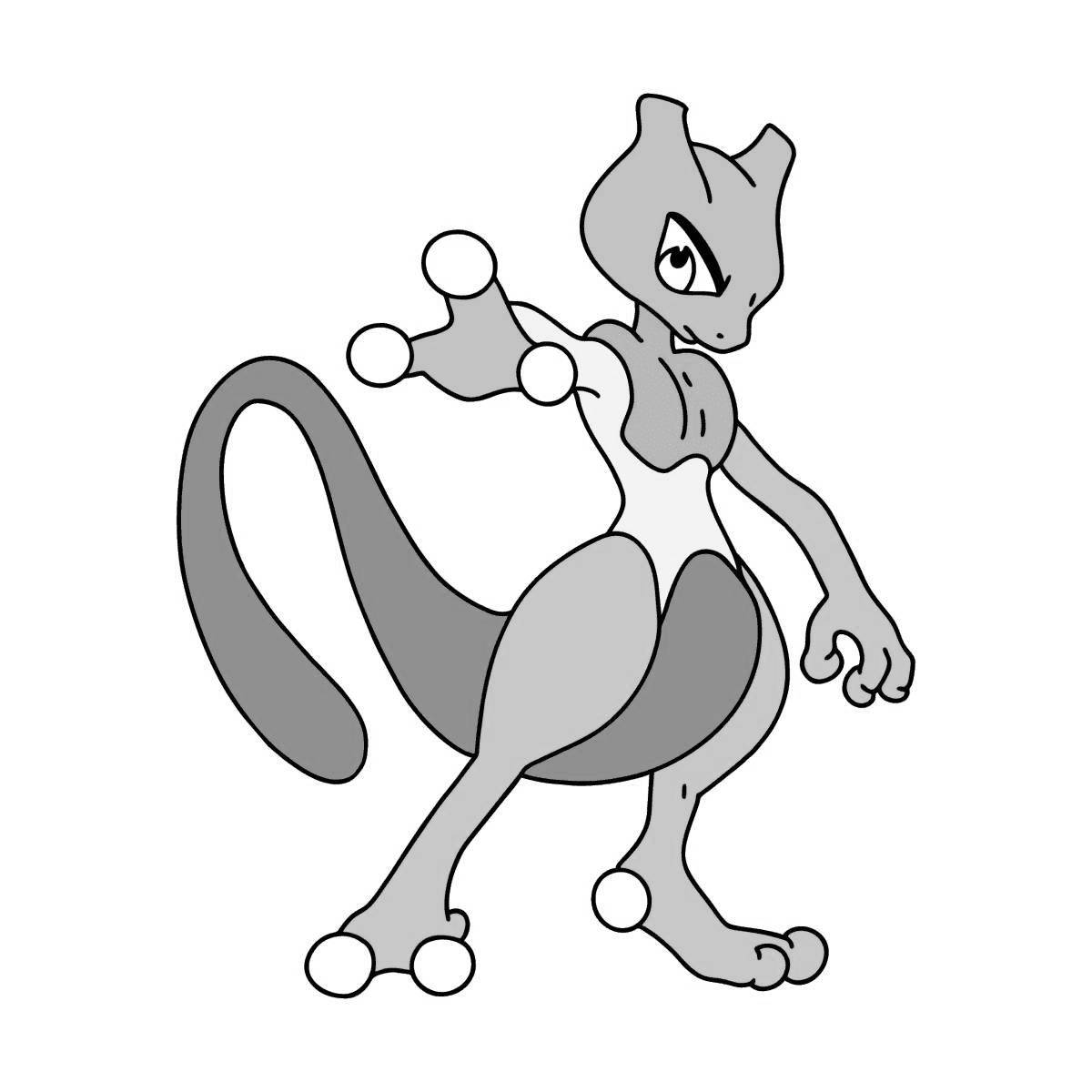 Quirky mute pokemon coloring page
