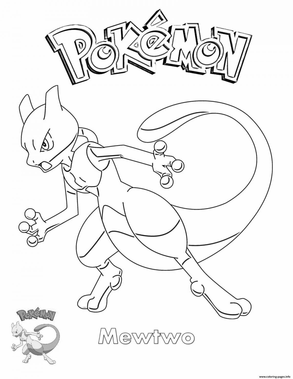 Amazing Silent Pokémon Coloring Page