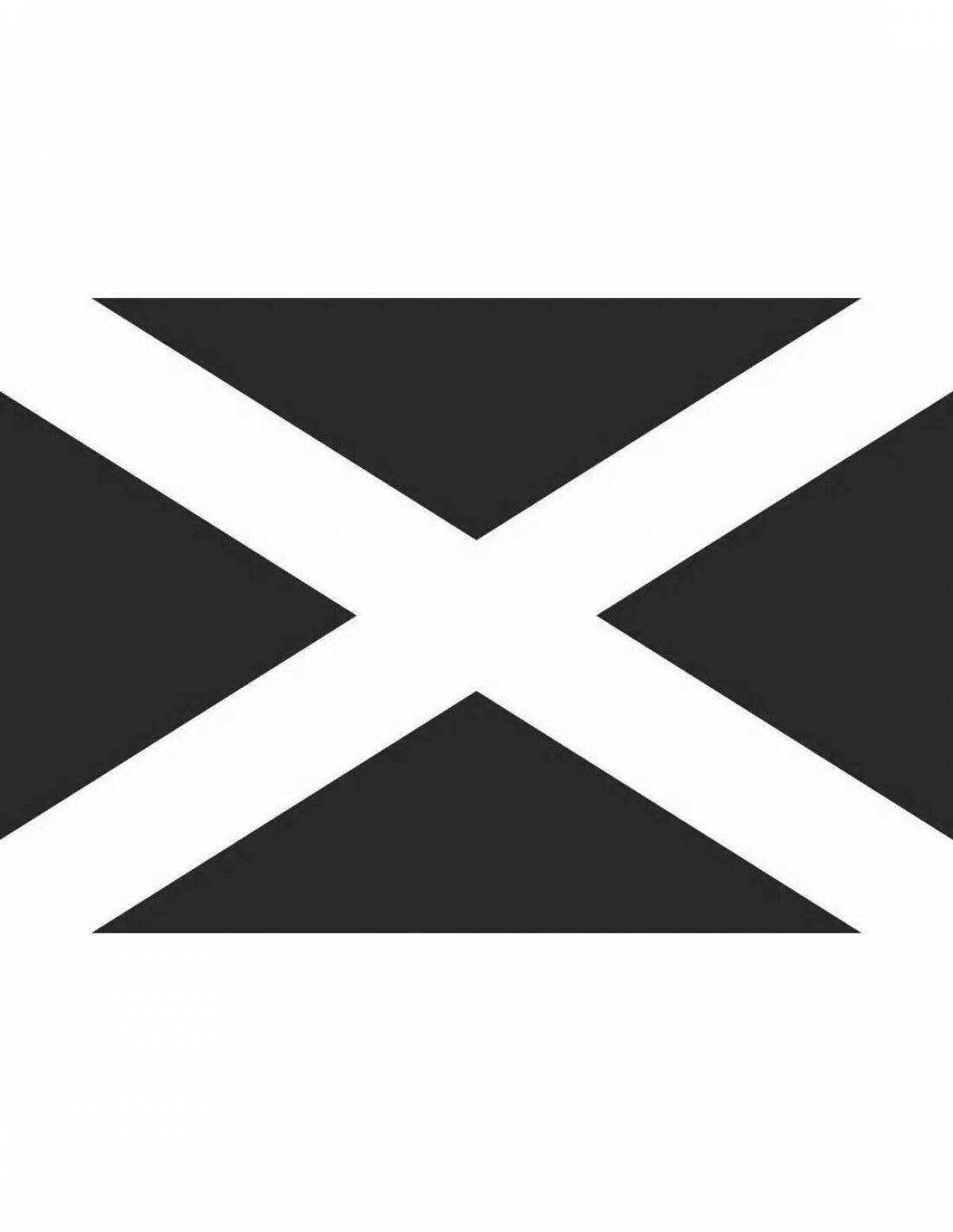 Coloring page joyful scotland flag