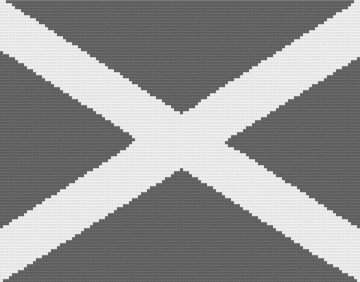 Интенсивная страница раскраски флага шотландии